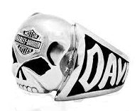 Men's Harley-Davidson ® Stainless Steel Willie G Skull Biker Ring