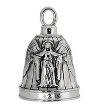 Load image into Gallery viewer, Motorcycle Ride Bell® Guardian Angel Stainless Steel