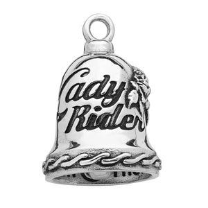 Larger Motorcycle Biker Ride Bell® Lady Rider Stainless Steel