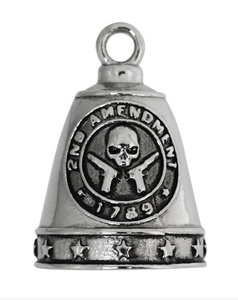 Larger Motorcycle Biker Ride Bell® Second Amendment Stainless Steel