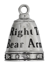 Load image into Gallery viewer, Larger Motorcycle Biker Ride Bell® Second Amendment Stainless Steel