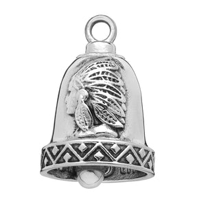 Motorcycle Ride Bell® Indian Bust Stainless Steel