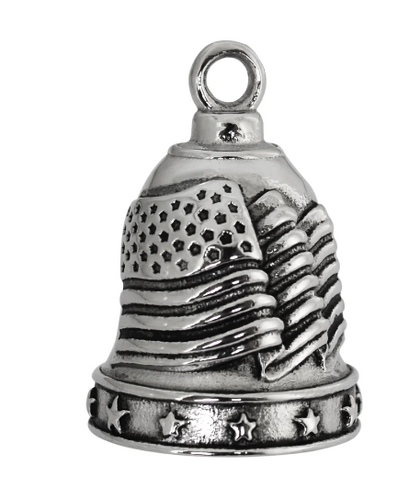 Motorcycle Biker Ride Bell® American Flag Stainless Steel