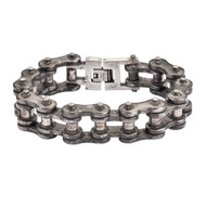 Men's Distressed Bike Chain Bracelet 20mm Stainless Steel SB10