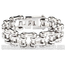 Load image into Gallery viewer, Heavy Metal Jewelry Men&#39;s Primary Motorcycle Bike Chain Bracelet Stainless Steel