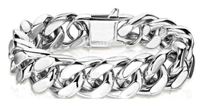 16mm Stainless Steel Bracelet Designer Cuban Link 3 lengths