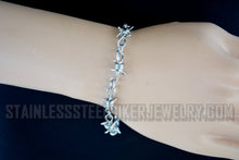 Load image into Gallery viewer, Heavy Metal Jewelry Unisex Barbed Wire Link Design Bike Chain Bracelet Stainless Steel