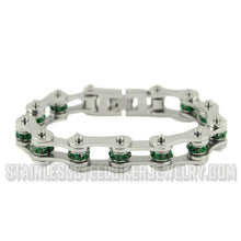 Load image into Gallery viewer, Heavy Metal Jewelry Ladies Motorcycle Bike Chain Stainless Steel Bracelet May Edition