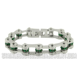 Heavy Metal Jewelry Ladies Motorcycle Bike Chain Stainless Steel Bracelet May Edition