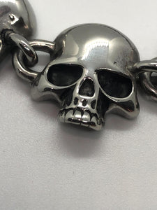 Punisher Skull Stainless Steel Biker Bracelet Unisex