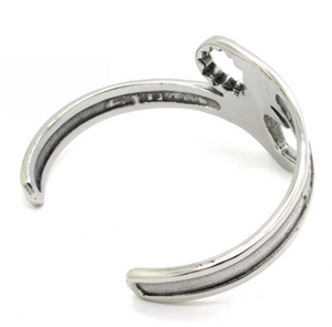 Biker Jewelry's Men's Wrench Cuff Bracelet Stainless Steel
