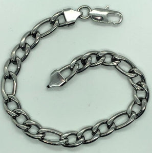 Stainless Steel 8mm Figaro Bracelet