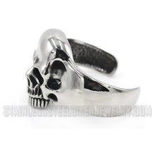 Load image into Gallery viewer, Men&#39;s Skull Cuff Biker Bracelet Stainless Steel