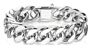 Men's 12mm Cuban Link Bracelet Designer Stainless Steel SB6