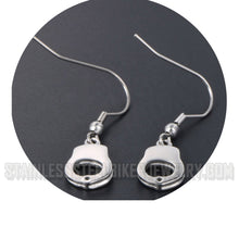 Load image into Gallery viewer, Heavy Metal Jewelry Small Ladies Handcuff Earrings Stainless Steel