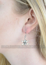 Load image into Gallery viewer, Biker Jewelry Skull &amp; Wrenches French Wire Earrings Stainless Steel