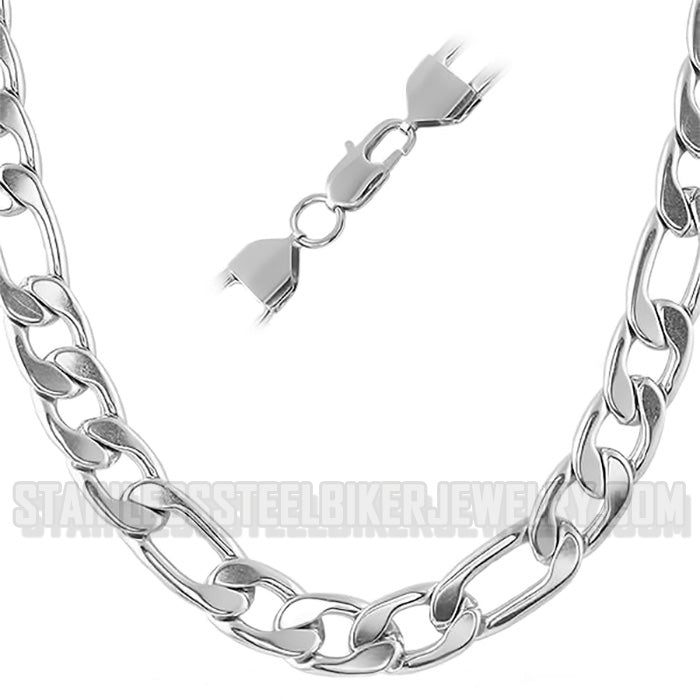 Heavy Metal Jewelry Figaro Men's or Ladies Necklace Stainless Steel