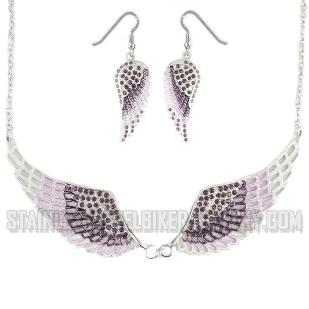 Buy Designer Sarees, Salwar Kameez, Kurtis & Tunic and Lehenga  Choli.Bewitching Purple Necklace Set