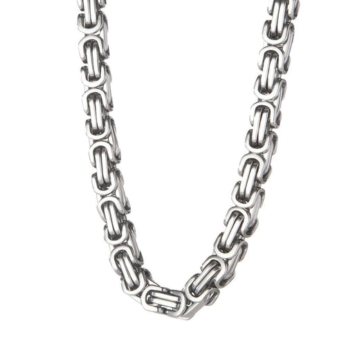 Byzantine Necklace Stainless Steel Heavy Metal Jewelry Men's