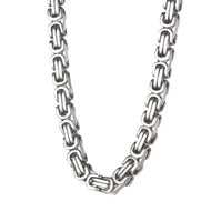 Byzantine Chain Necklace Stainless Steel Heavy Metal Jewelry Men's CH44