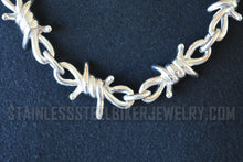 Load image into Gallery viewer, Biker Jewelry&#39;s Barbed Wire Necklace Stainless Steel