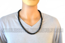 Load image into Gallery viewer, Heavy Metal Jewelry Men&#39;s Byzantine Necklace Stainless Steel