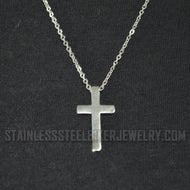 Religious Jewelry Small Cross Pendant / Charm & Necklace Stainless Steel SP109