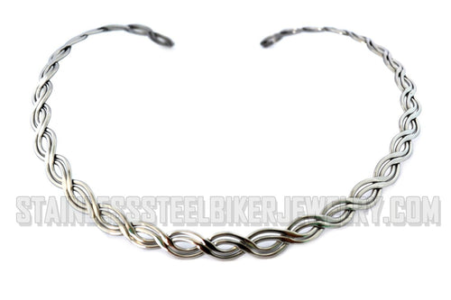 Heavy Metal Jewelry Ladies Cuff Necklace Stainless Steel SN2450