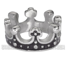 Load image into Gallery viewer, Heavy Metal Jewelry Ladies Motorcycle Crown Ring Stainless Steel