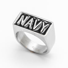 Load image into Gallery viewer, NAVY Military Ring Stainless Steel