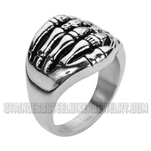 Load image into Gallery viewer, Heavy Metal Jewelry Men&#39;s Skeleton Hand Stainless Steel Ring