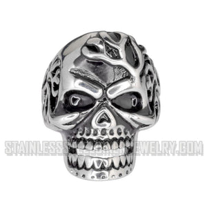 Heavy Metal Jewelry Men's Mad Man Skull Stainless Steel Ring