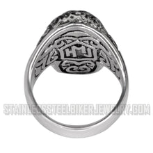 Load image into Gallery viewer, Heavy Metal Jewelry Men&#39;s Tattoos Gone Wild Skull Ring Stainless Steel