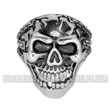 Load image into Gallery viewer, Heavy Metal Jewelry Men&#39;s Demon in Chains Stainless Steel Ring