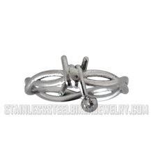 Load image into Gallery viewer, Heavy Metal Jewelry Ladies Barbed Wire Ring Stainless Steel