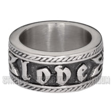 Load image into Gallery viewer, Heavy Metal Jewelry Ladies Love Ring Stainless Steel