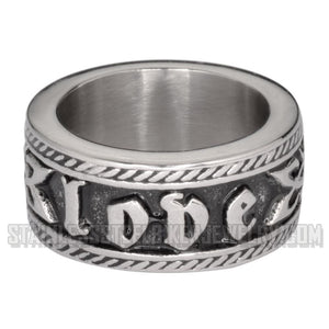Heavy Metal Jewelry Ladies Love Ring Stainless Steel