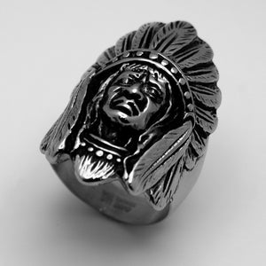 Men's Indian Head Stainless Steel Ring