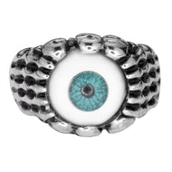Eyeball Ring Unisex Biker Stainless Steel SR150