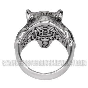 Heavy Metal Jewelry Men's Panther Ring Stainless Steel