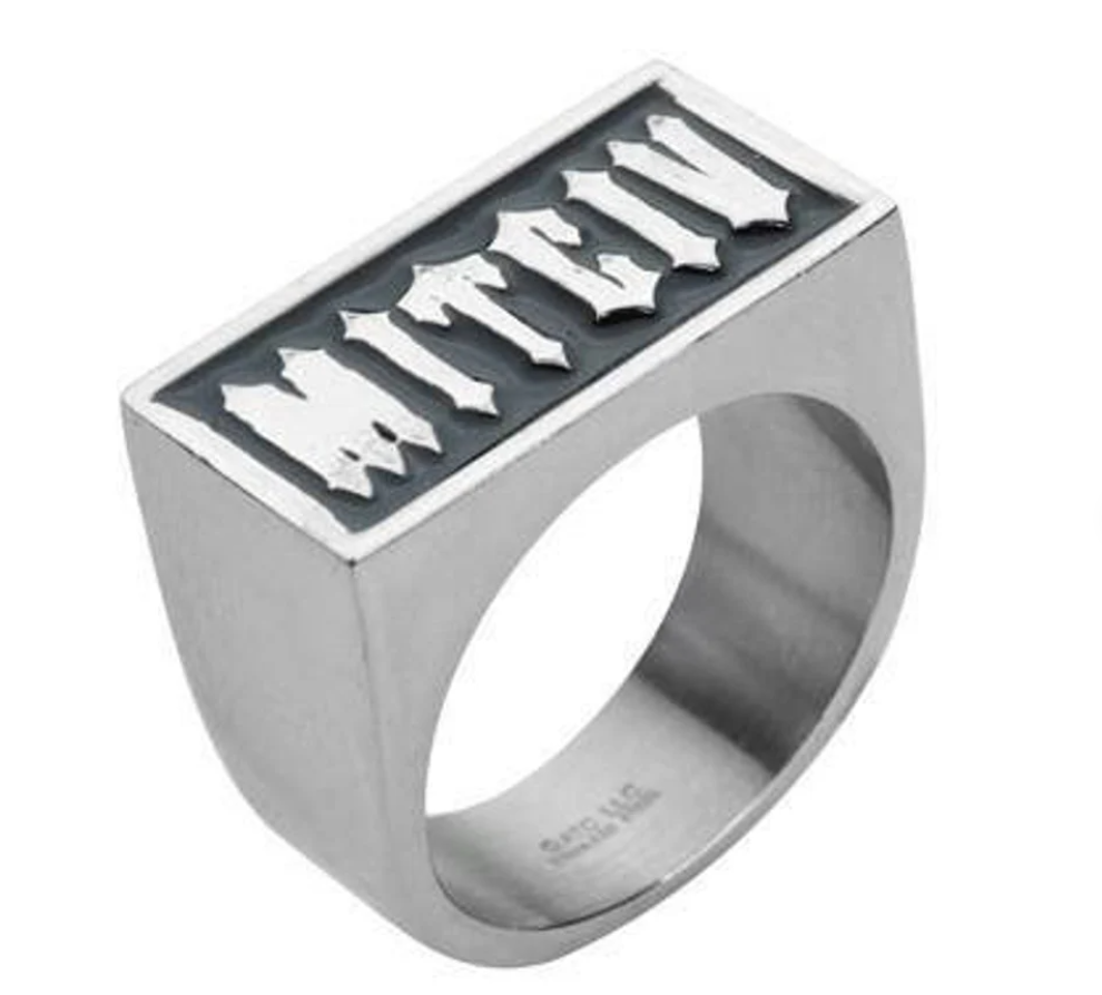 Heavy Metal Jewelry Men's VICTIM Ring Stainless Steel