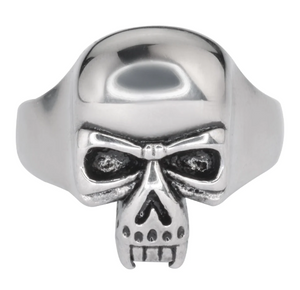 Heavy Metal Jewelry Men's Vampire Skull Stainless Steel Ring