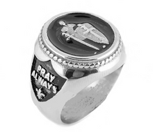Load image into Gallery viewer, Heavy Metal Jewelry Men&#39;s Armor of God Stainless Steel Ring