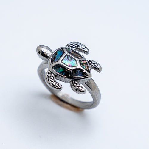 Heavy Metal Jewelry Ladies Turtle Ring Stainless Steel