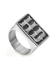 Load image into Gallery viewer, Large Men&#39;s HD Biker Ring Stainless Steel