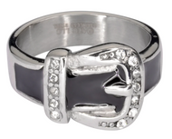 Belt Buckle Ring Ladies Biker Bling Stainless Steel (6 Colors) SR201