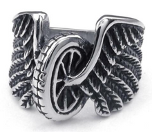 Load image into Gallery viewer, Heavy Metal Jewelry Men&#39;s Flying Wheel Stainless Steel Ring