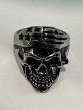 Load image into Gallery viewer, Men’s Bandana Motorcycle Skull Biker Ring Stainless Steel