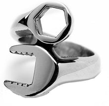 Load image into Gallery viewer, Heavy Metal&#39;s Stainless Steel Mechanic&#39;s Wrench Ring (Men&#39;s)