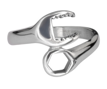 Load image into Gallery viewer, Heavy Metal Jewelry Ladies Wrench Ring Stainless Steel (Women&#39;s)